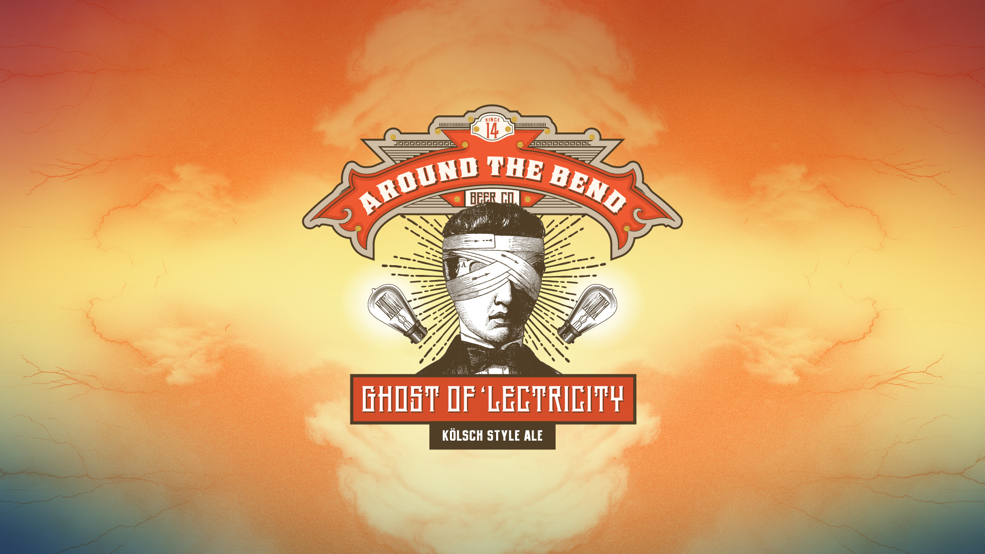 Oz Mfg. Company Around The Bend Beer Co. Ghost of Electricity Kolsch Branding