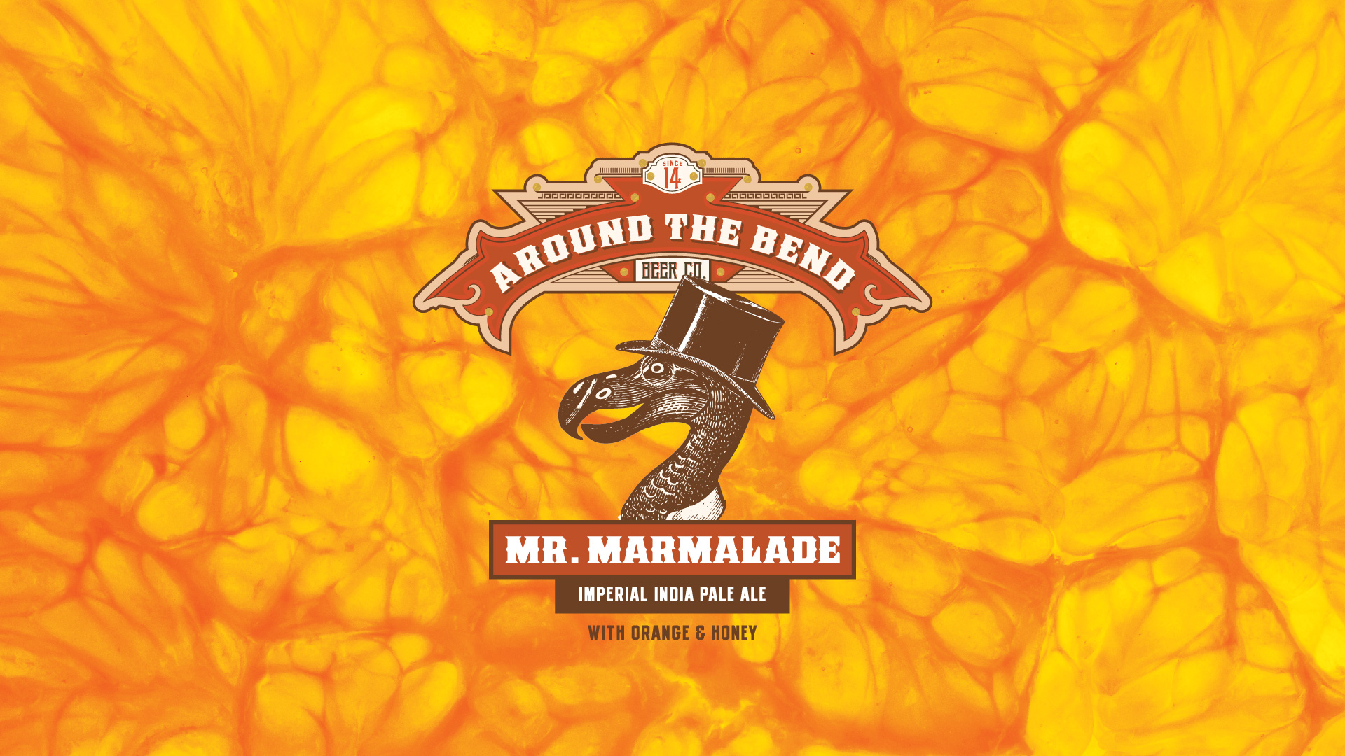 Oz Mfg. Company Around The Bend Beer Co. Mr. Marmalade Imperial IPA Branding